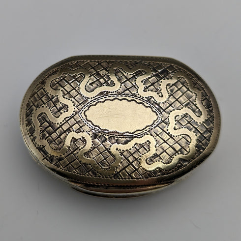 1819 British Antique Sterling Silver Vinaigrette with Sponge John Shaw